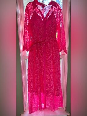 adalee shift dress pink Lilly Pulitzer Adalee Shift Dress Size 2 Pearl Accent Hot Pink